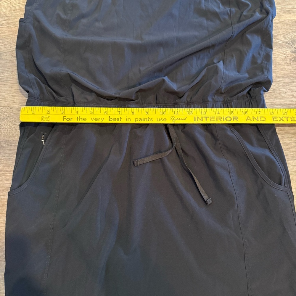 Patagonia Women's Black Fleetwith Tie Waist Mini Dress Size XL - Picture 6 of 10